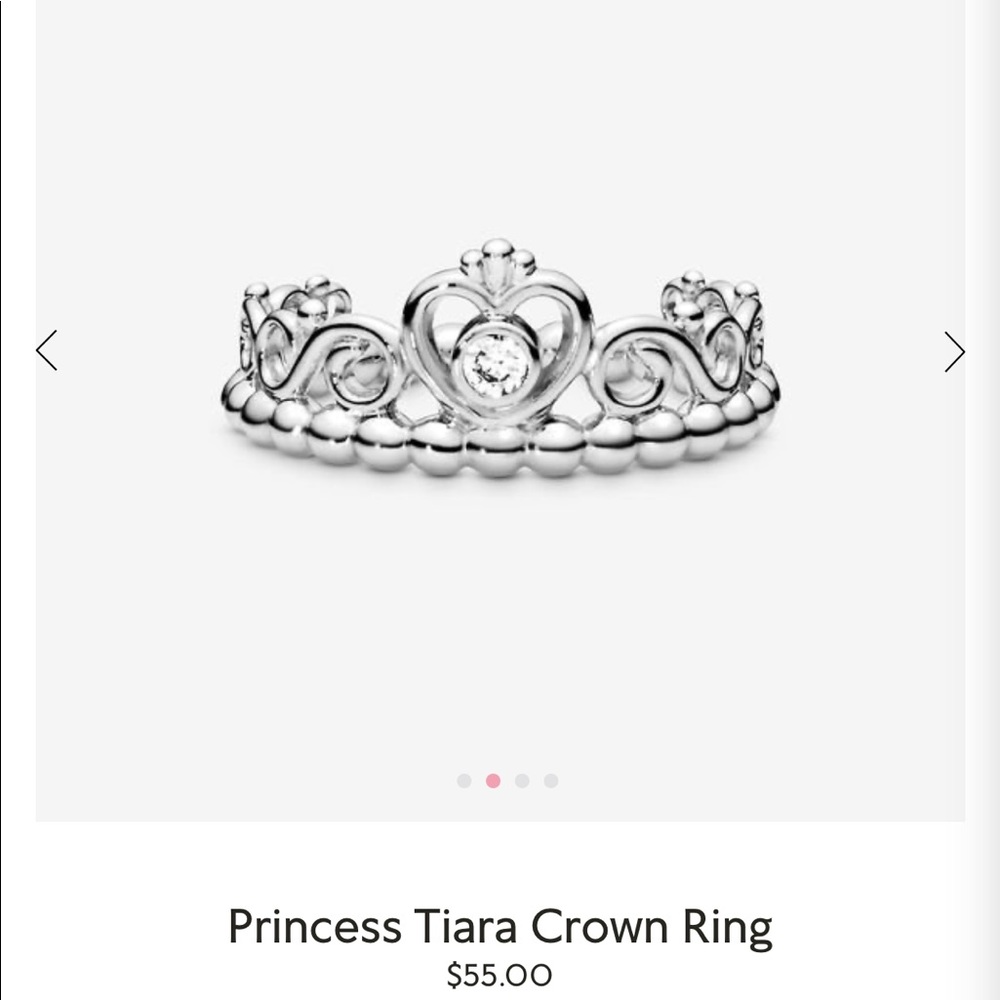 Pandora Princess Tiara Crown Ring